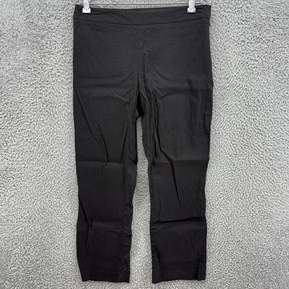 Kenneth Cole New York Stretch Women's 6 Black Dress‎ Pants Pocketless Side Zip